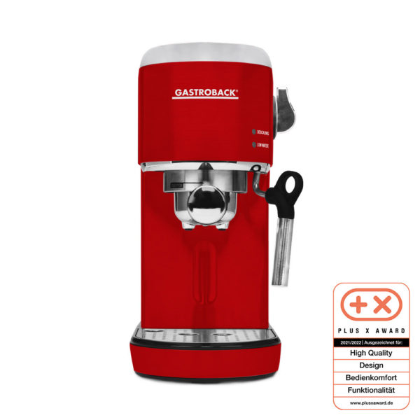 GASTROBACK Siebtraegermaschine 42719 Design Espresso Piccolo red pic 01 Testlogo | Gastroback UAE