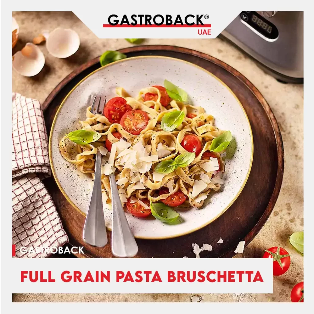 Full Grain Pasta Bruschetta