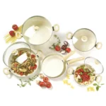 GreenPan Wood Be 6(10) pc Cookware Set (Cream White)